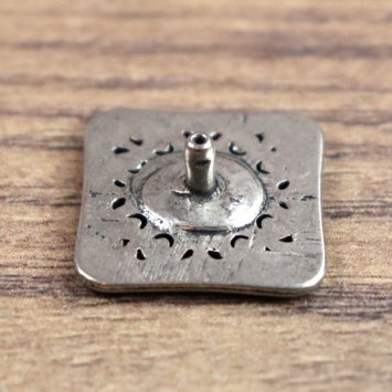 Preview: 20 x 20 x 2 mm Ornament Platte, durchbrochen, AS